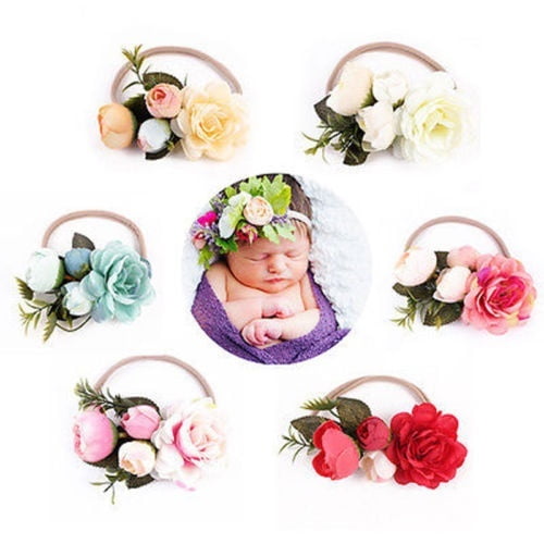 Newborn Kids Baby Girls Toddler Flower Headband Hair Band Headwear Accessories